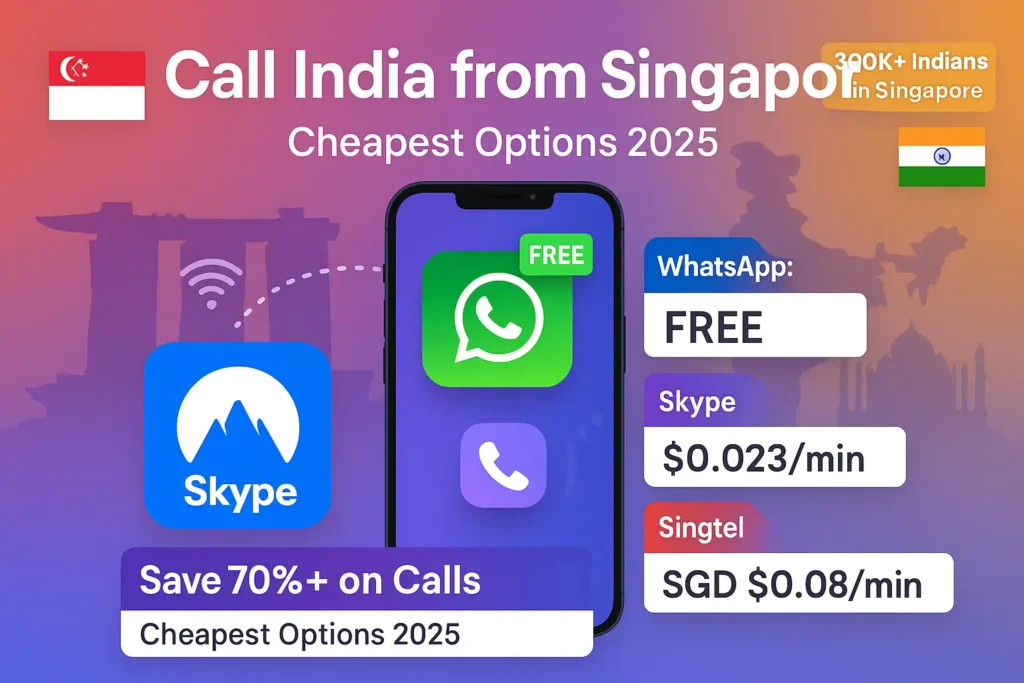 How to Call India from Singapore: Cheapest Options (2025)