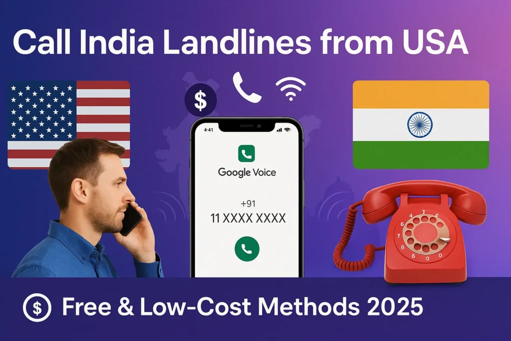 How to Call India Landline from USA for Free (2025 Guide)