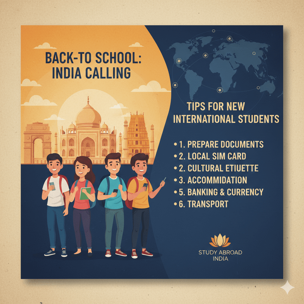 International student calling home India back to school 2026