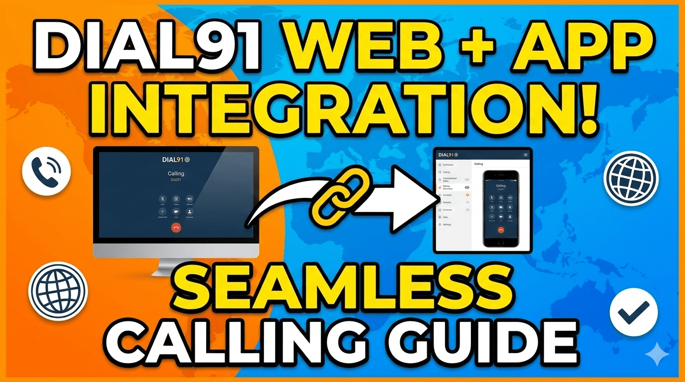 Dial91 web app integration seamless calling India 2026